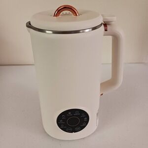 Nut Milk Maker- Soybean Milk Breaker, 34oz, white, digital push button operation